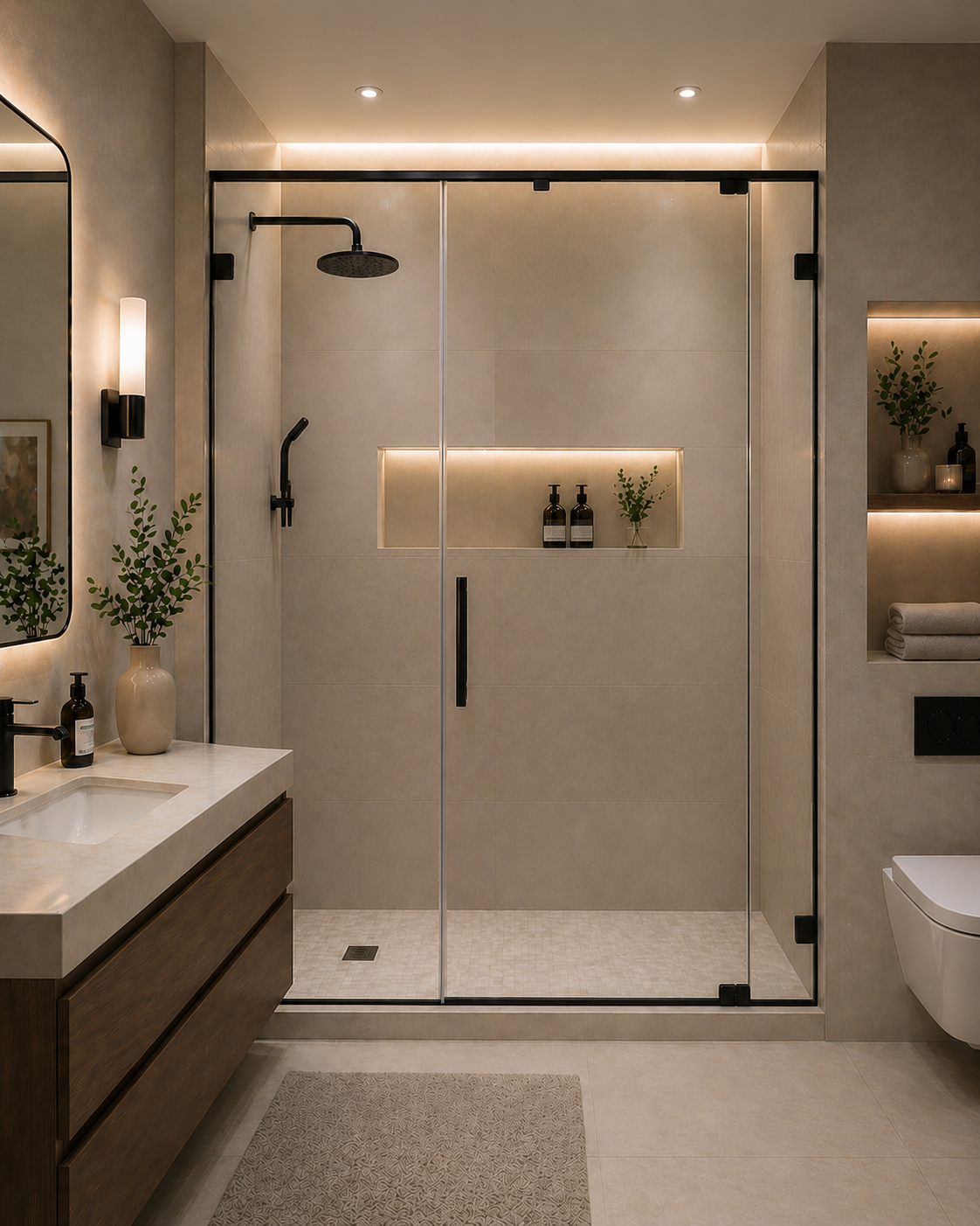 Straight Shower Enclosure